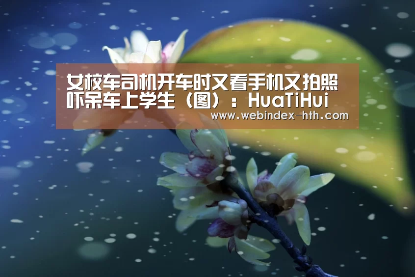 女校车司机开车时又看手机又拍照 吓呆车上学生(图):HuaTiHui(图3) 华体会官方首页